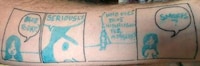 Humorous Comic Strip Tattoos Image 3