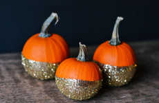 Festive DIY Glitter Pumpkins