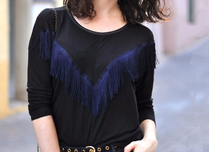 DIY Fringe Shirt Accents