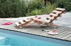 Upcycled Wooden Pallet Loungers