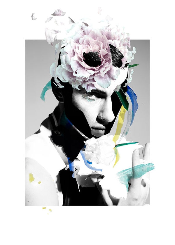 Artistic Menswear-Inspired Collages