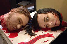 Gruesomely Beheaded Wedding Cakes