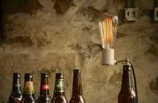 Illuminated Beer Bottle Decor