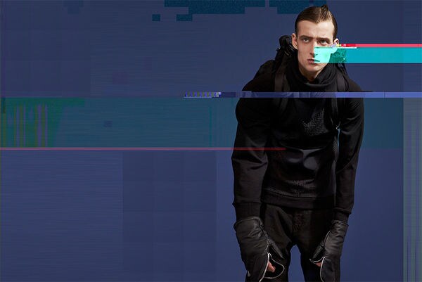 Glitchy Menswear Editorials