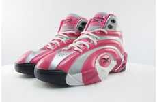 Spiral Snakeskin Pink Sneakers