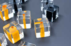 Clear Cube Game Pieces