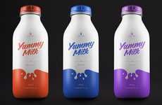 Color-Splashed Beverage Branding