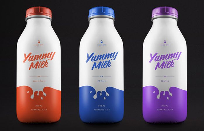Color-Splashed Beverage Branding