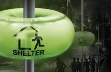 Shelter-Directing Streetlights