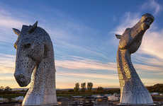 Giant Horse Head Sculptures