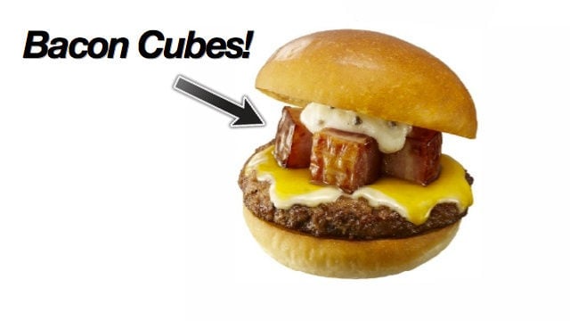 Japanese Bacon Cube Burgers