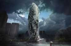 Otherworldly Eroding Architecture