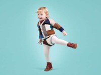 Knit Patchwork Kidswear Image 3