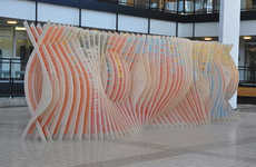 Curvaceous Crayon Installations
