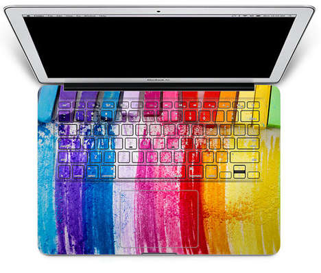 Vivid Rainbow Keyboard Decals
