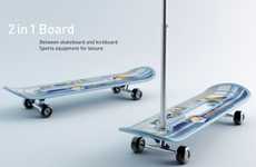 Transforming Scooter Skateboards