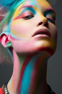 Multicolored Beauty Portraits Image 2