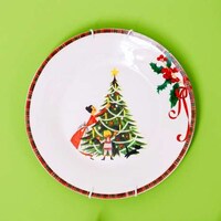 Festive Holiday Plate Decor Image 5