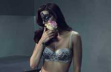 Bondage-Inspired Greyscale Lingerie