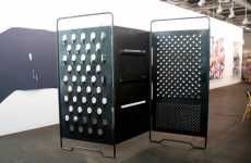 Cheese Grater Room Divider