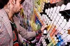 Floating Fence Graffiti