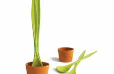 Leafy Salad Servers