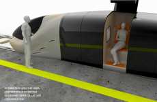 Futuristic Public Transit Pods 