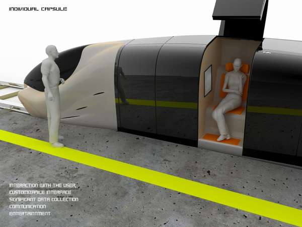 Futuristic Public Transit Pods 