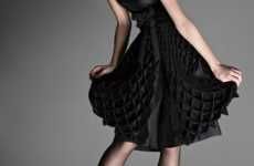 Ruffled Black Dresses