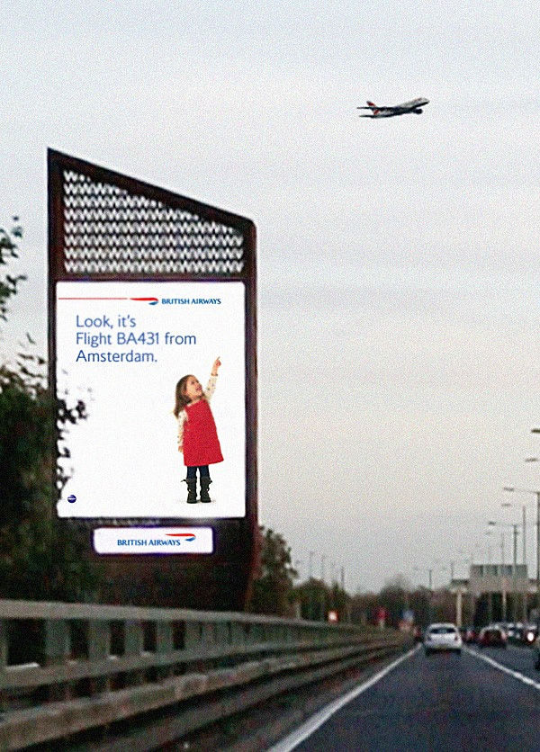 Airplane Interactive Billboards