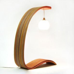 Curvy Skateboard Lighting