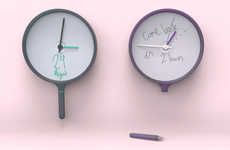 Whiteboard Wall Clocks