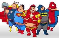 Fattened Comic Book Characters