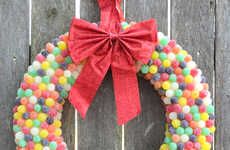 Colorful Candy Wreaths
