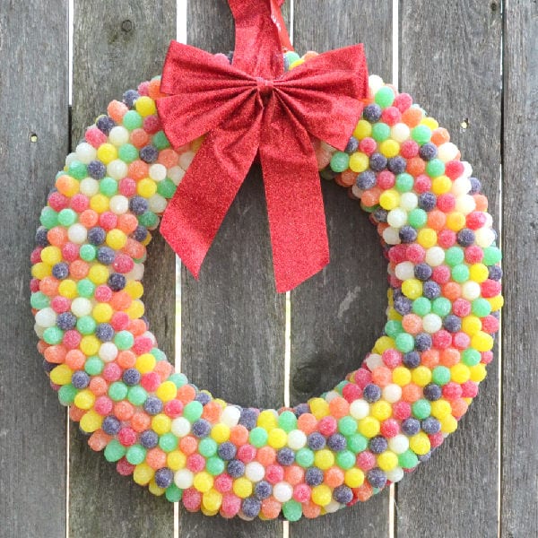Colorful Candy Wreaths