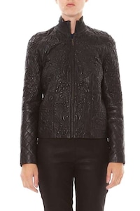 Floral Leather Jackets Image 4