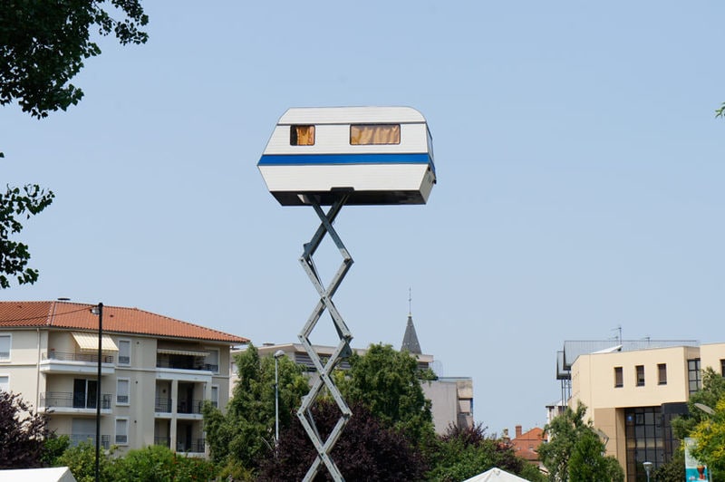 Suspended Soaring Caravan Art
