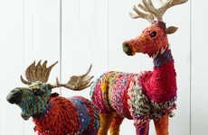 DIY Rainbow Reindeer Ornaments