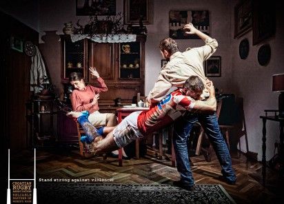 Protective Rugby Player Ads