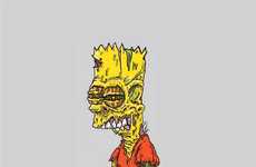 Iconic Cartoon Zombie Makeovers