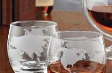 Etched Noble Globe Glassware