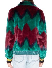 Two-Toned Vibrant Fur Coats Image 2