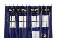 Police Box Shower Curtains