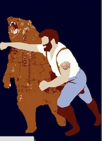 Macho Cartoon Bear Onesies Image 2
