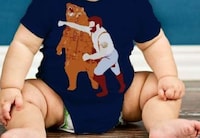 Macho Cartoon Bear Onesies Image 3