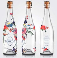 Floral Champagne Bottles Image 6