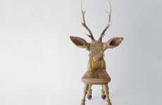 Imposing Antlered Kid's Chairs