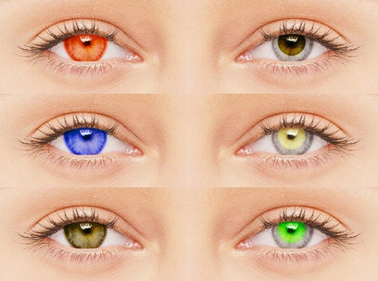 Colorful Sun-Blocking Contacts