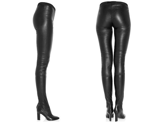 Hybrid Leather Boot Pants