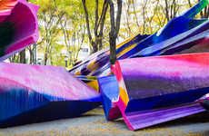 Massive Multi-Coloured Sculptures